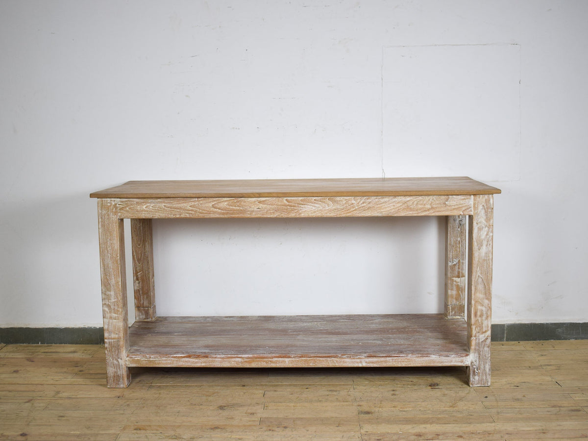 Large Vintage Wooden Sideboard Kitchen Island Display Table