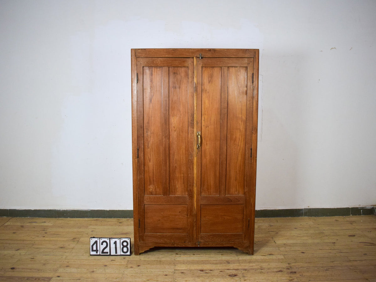 Vintage Large Wooden Rustic Housekeepers Cupboard Cabinet