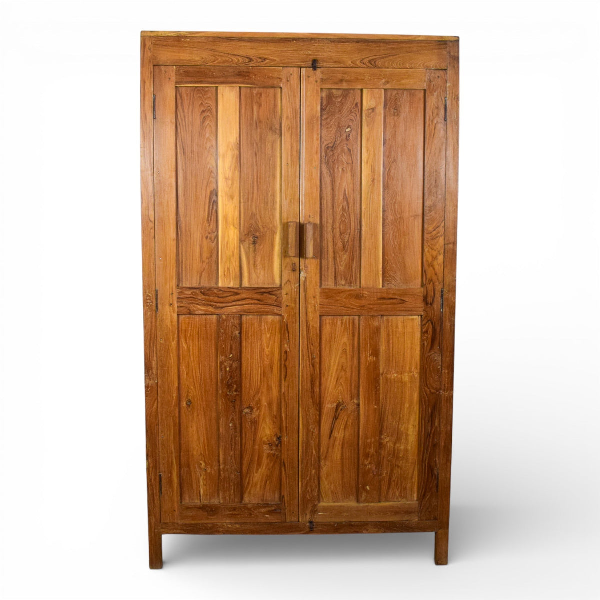 Vintage Rustic Hard Wood Fitted Interior Cupboard Cabinet Storage
