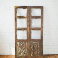 Pair of Antique Vintage Indian Doors Shutters