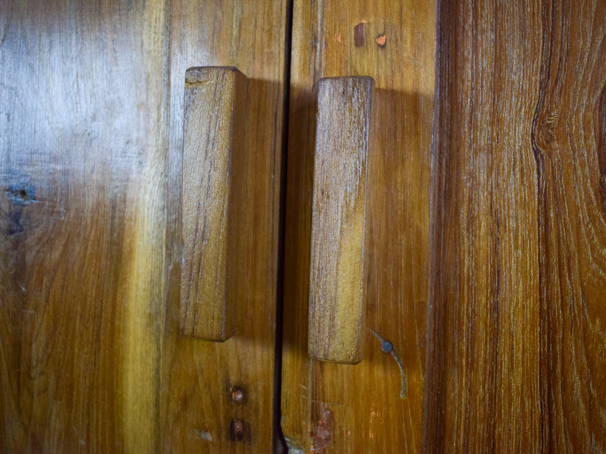 Vintage Rustic Hard Wood Fitted Interior Cupboard Cabinet Storage
