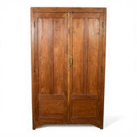 Vintage Large Wooden Rustic Housekeepers Cupboard Cabinet