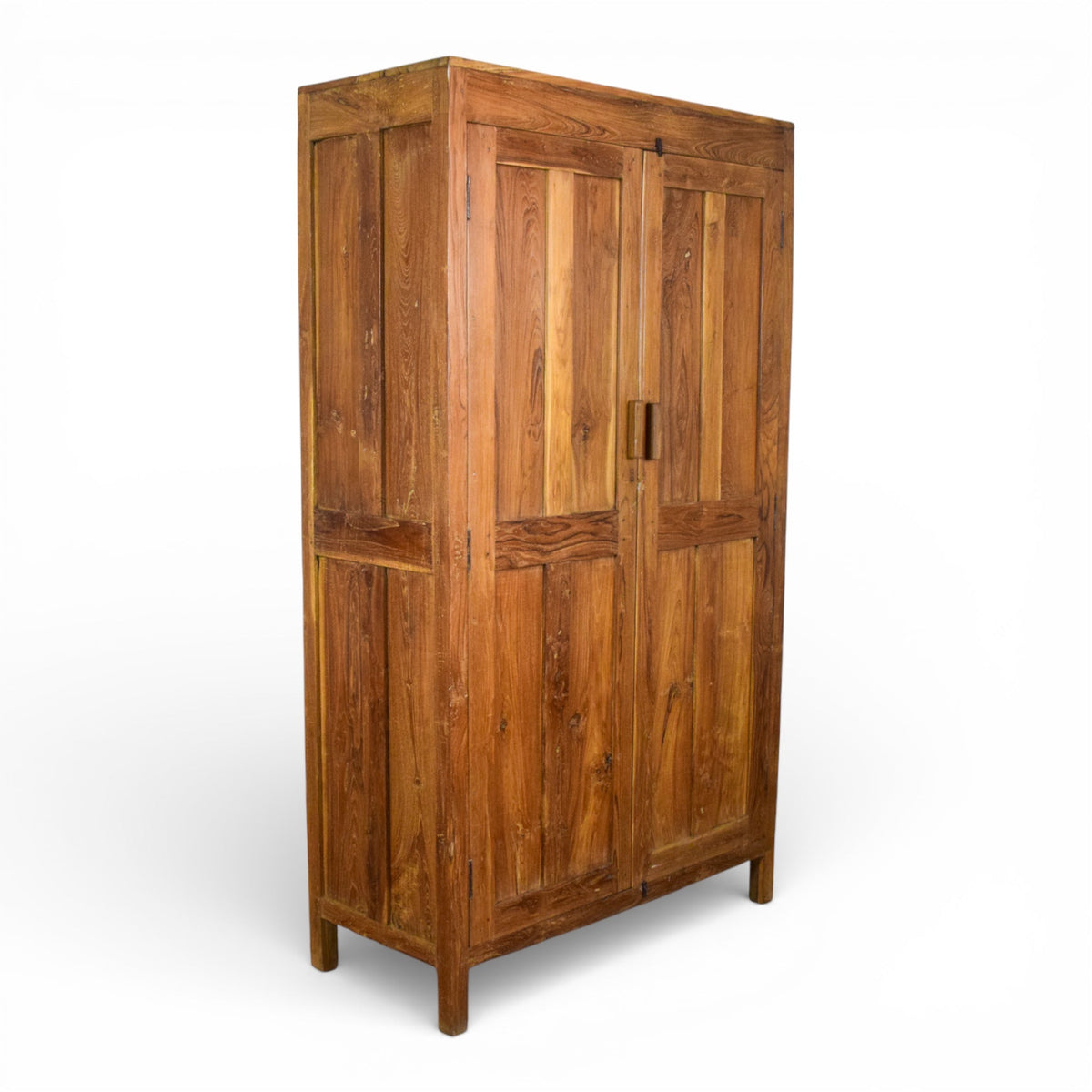 Vintage Rustic Hard Wood Fitted Interior Cupboard Cabinet Storage