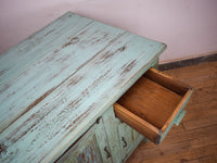 Vintage Painted Kitchen Island Cupboard Cabinet
