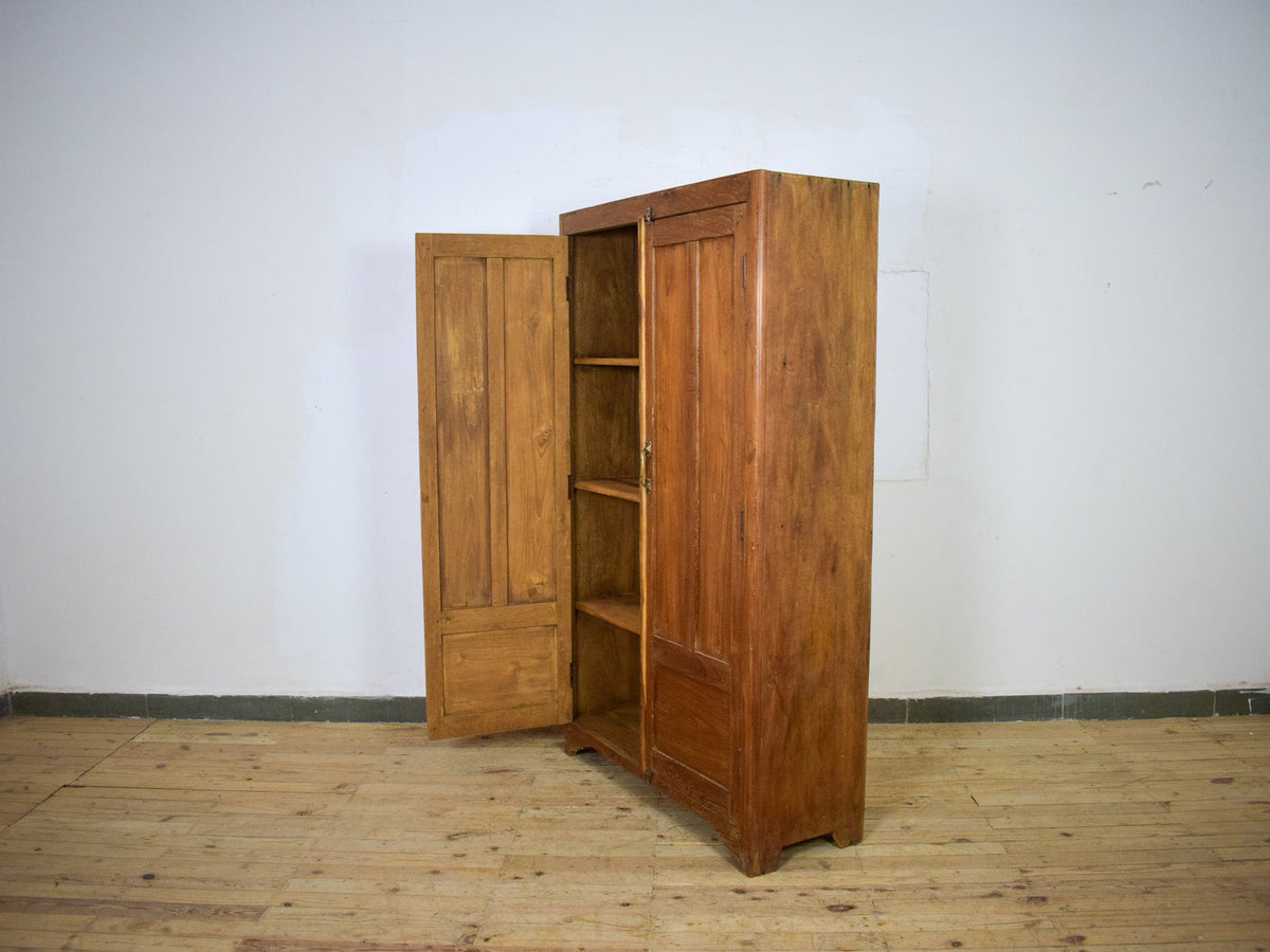 Vintage Large Wooden Rustic Housekeepers Cupboard Cabinet