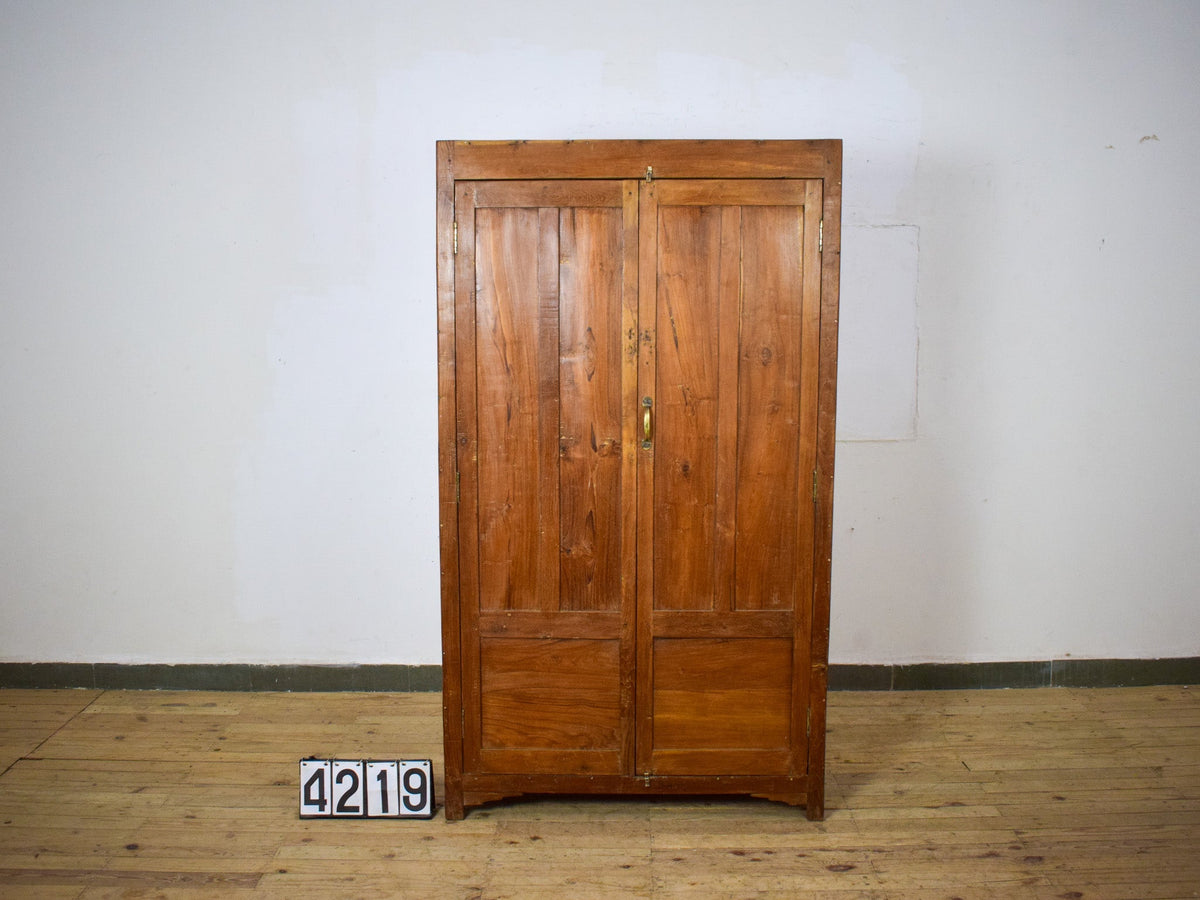 Vintage Large Wooden Rustic Housekeepers Cupboard Cabinet