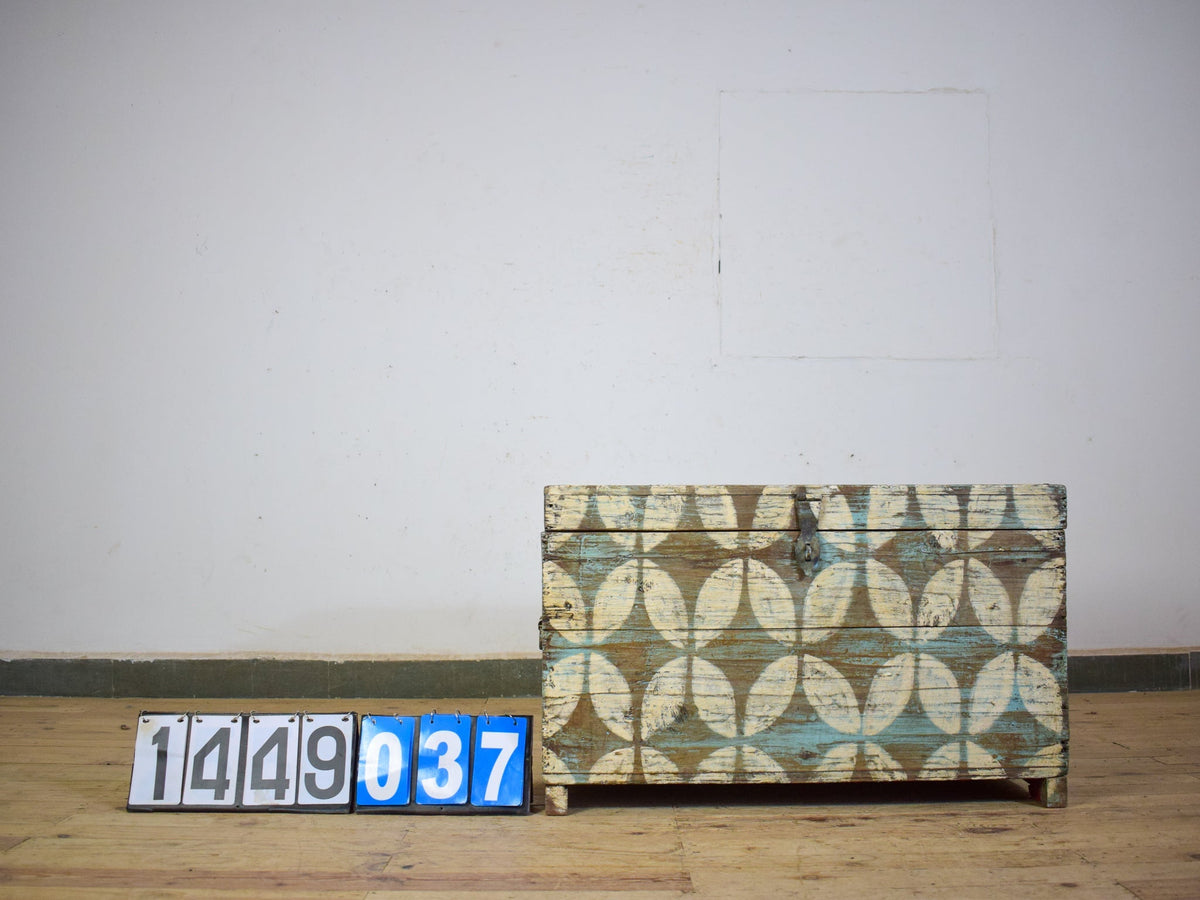 Hand Painted Vintage Chest Trunk Box