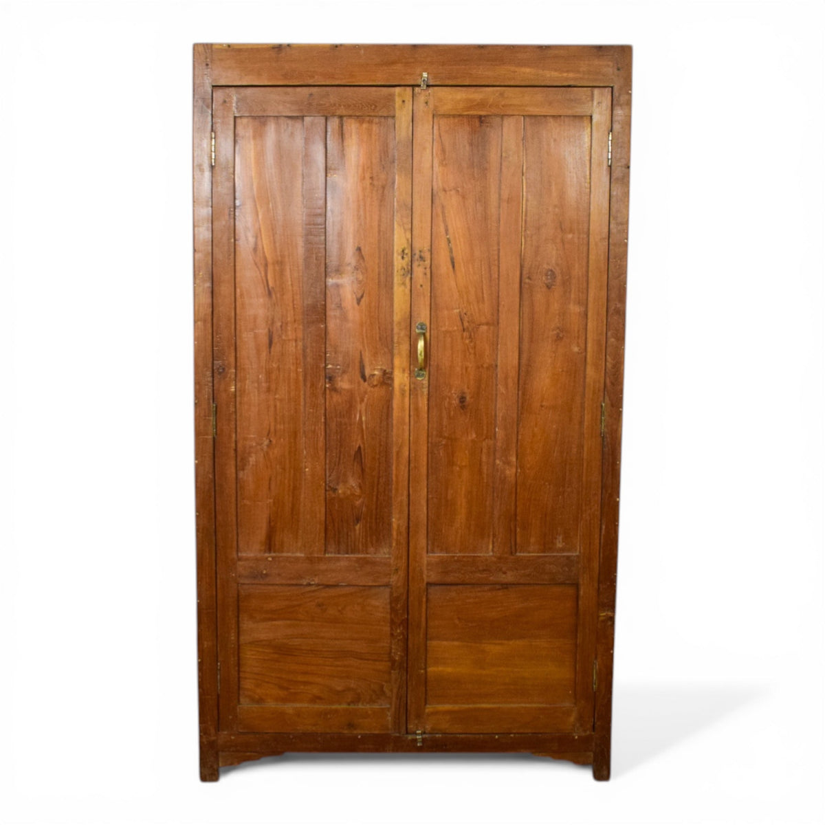 Vintage Large Wooden Rustic Housekeepers Cupboard Cabinet