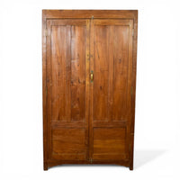 Vintage Large Wooden Rustic Housekeepers Cupboard Cabinet