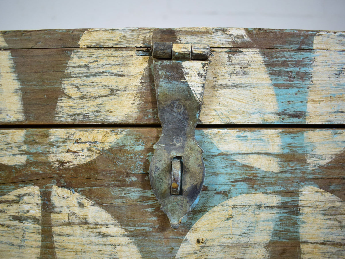 Hand Painted Vintage Chest Trunk Box