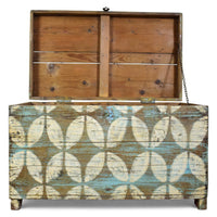 Hand Painted Vintage Chest Trunk Box