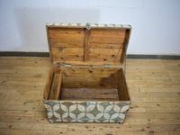 Hand Painted Vintage Chest Trunk Box