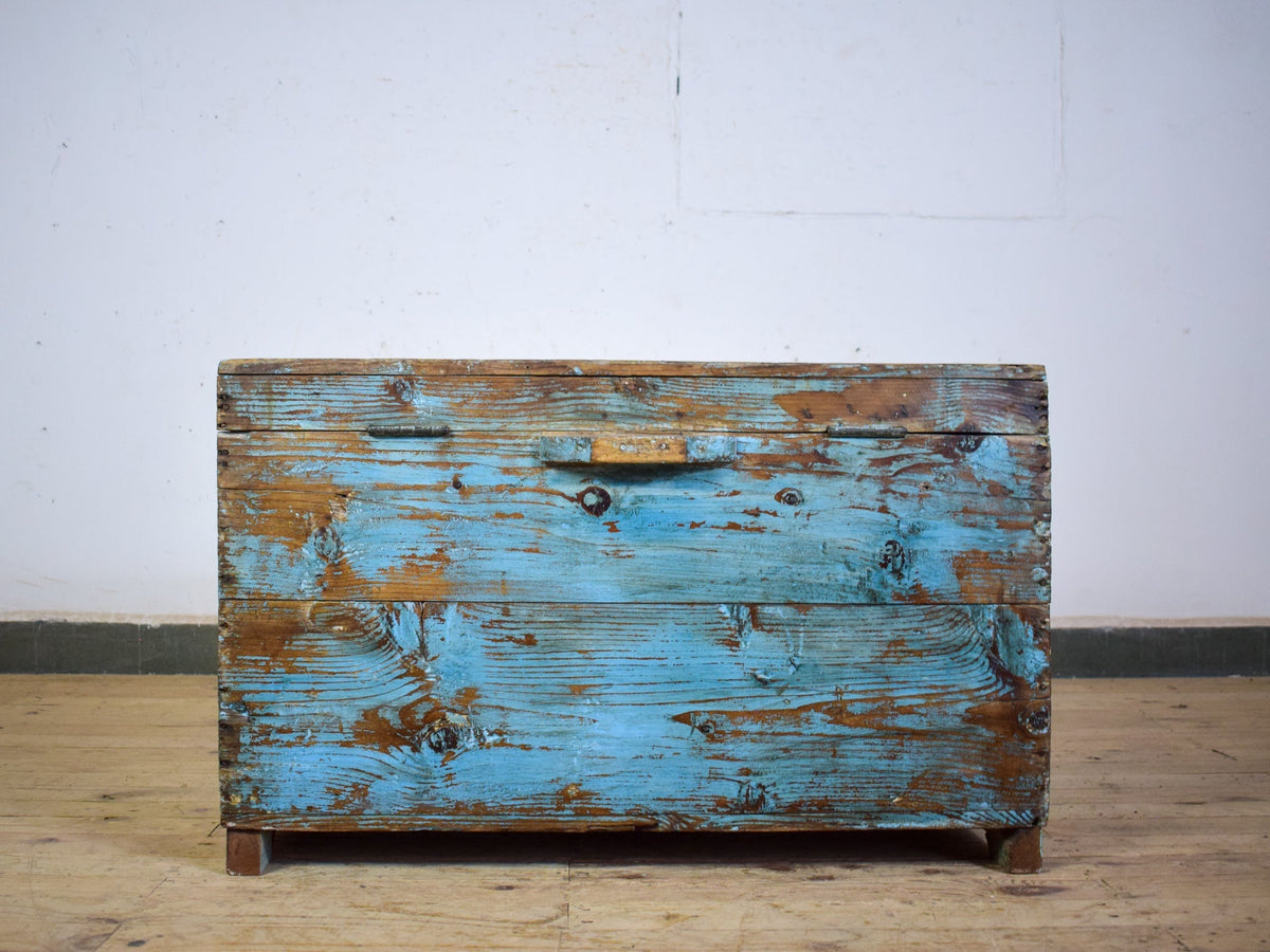 Hand Painted Vintage Chest Trunk Box