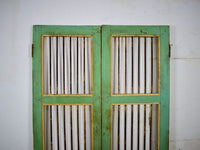 Pair of Antique Vintage Indian Doors Shutters