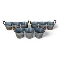 MILLWARDS® Galvanised Triple Planter - MEDIUM