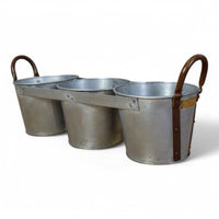 MILLWARDS® Galvanised Triple Planter - MEDIUM