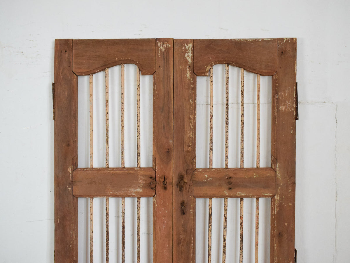 Pair of Antique Vintage Indian Doors Shutters