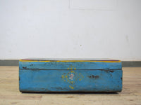 Vintage Indian Hand Painted Metal Travel Trunk Chest