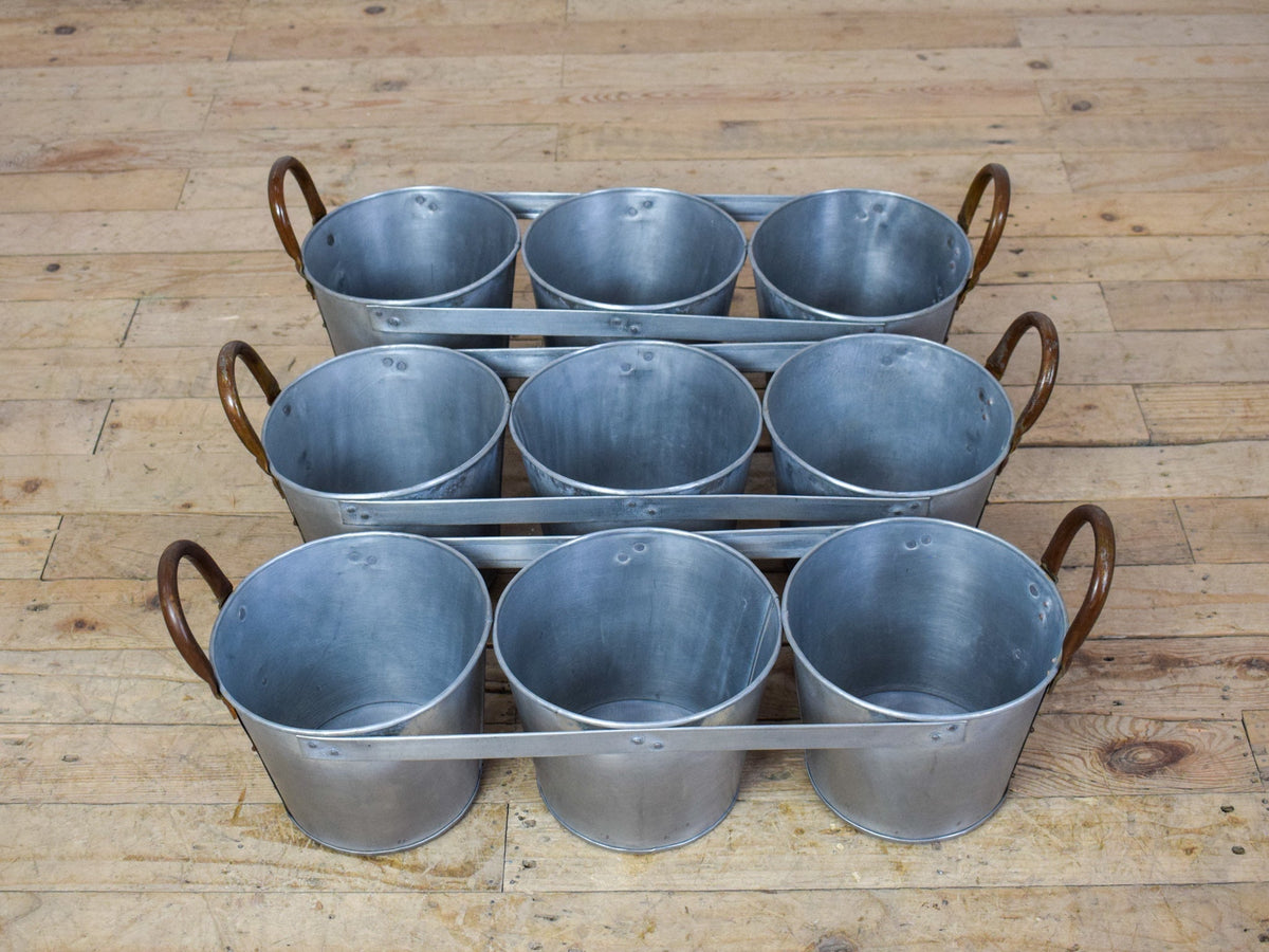 MILLWARDS® Galvanised Triple Planter - MEDIUM