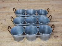 MILLWARDS® Galvanised Triple Planter - MEDIUM