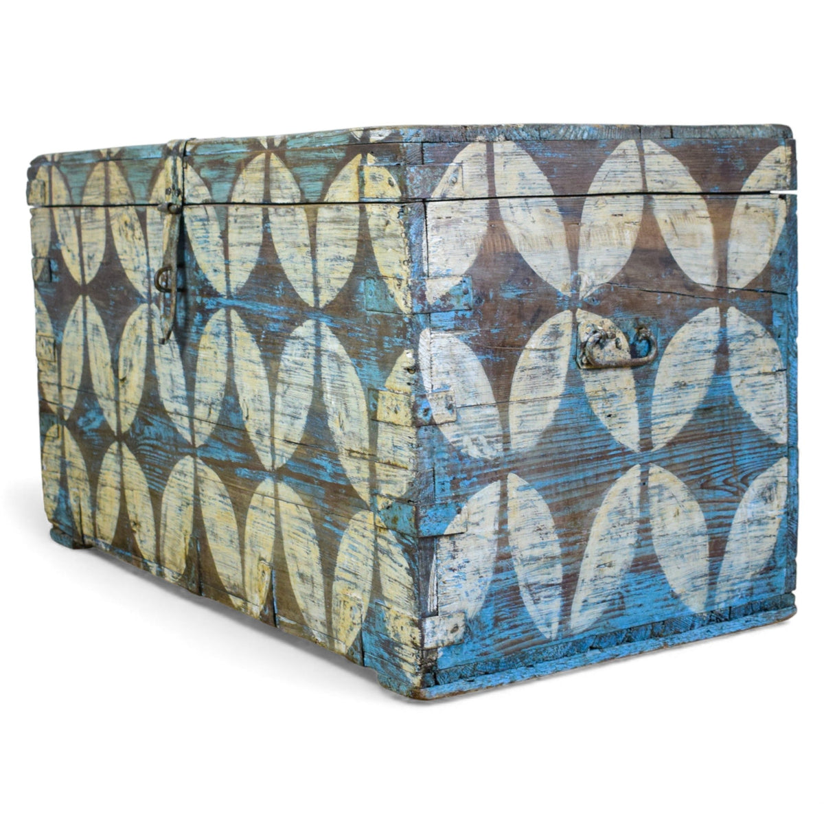 Hand Painted Vintage Chest Trunk Box