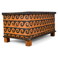 Hand Painted Vintage Coffee Table Chest Trunk Box