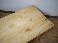 Large Vintage Rustic Reclaimed Pine Wood Nagaland Style Coffee Table