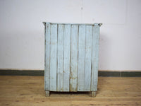 Vintage Worn Painted Rustic Cupboard Cabinet