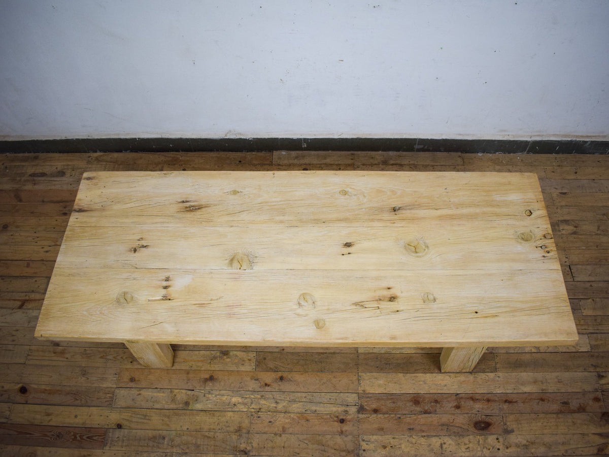 Large Vintage Rustic Reclaimed Pine Wood Nagaland Style Coffee Table