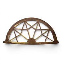 Vintage Wooden Fanlight Window Frame