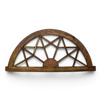 Vintage Wooden Fanlight Window Frame