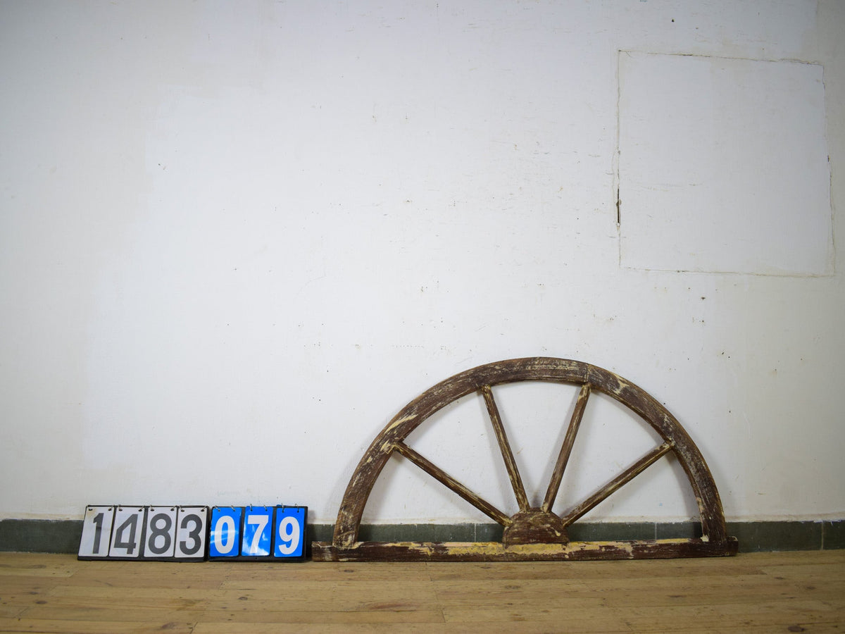 Vintage Wooden Fanlight Window Frame