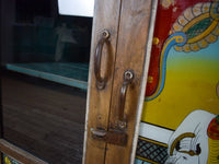Vintage Indian Sideboard Cupboard With Reverse Glass Painting