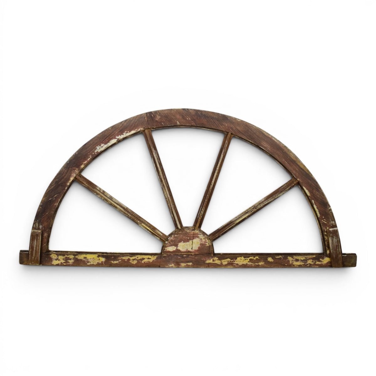 Vintage Wooden Fanlight Window Frame