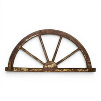 Vintage Wooden Fanlight Window Frame