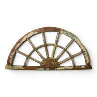 Vintage Wooden Fanlight Window Frame