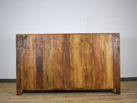Vintage Indian Sideboard Cupboard With Reverse Glass Painting