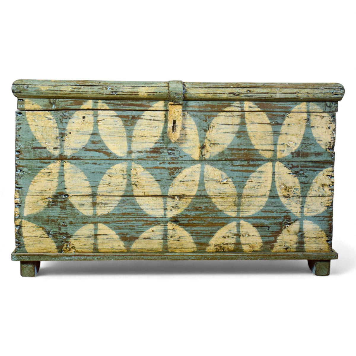 Hand Painted Vintage Chest Trunk Box