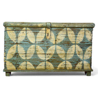 Hand Painted Vintage Chest Trunk Box