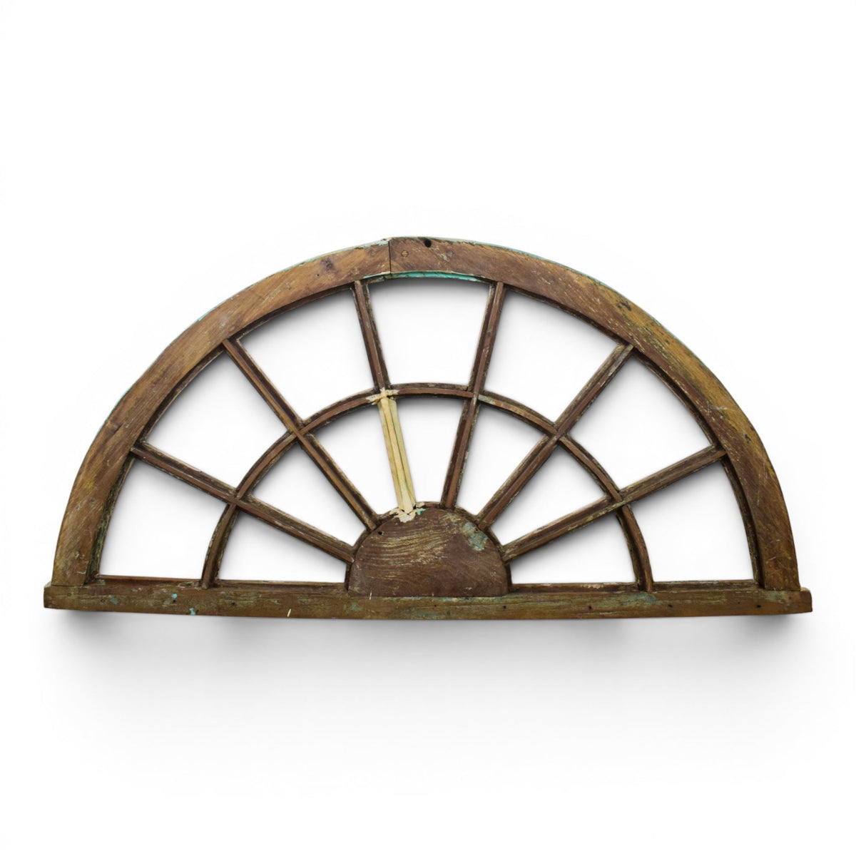 Vintage Wooden Fanlight Window Frame
