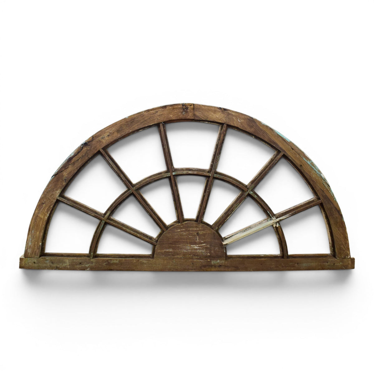 Vintage Wooden Fanlight Window Frame