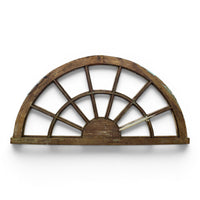 Vintage Wooden Fanlight Window Frame