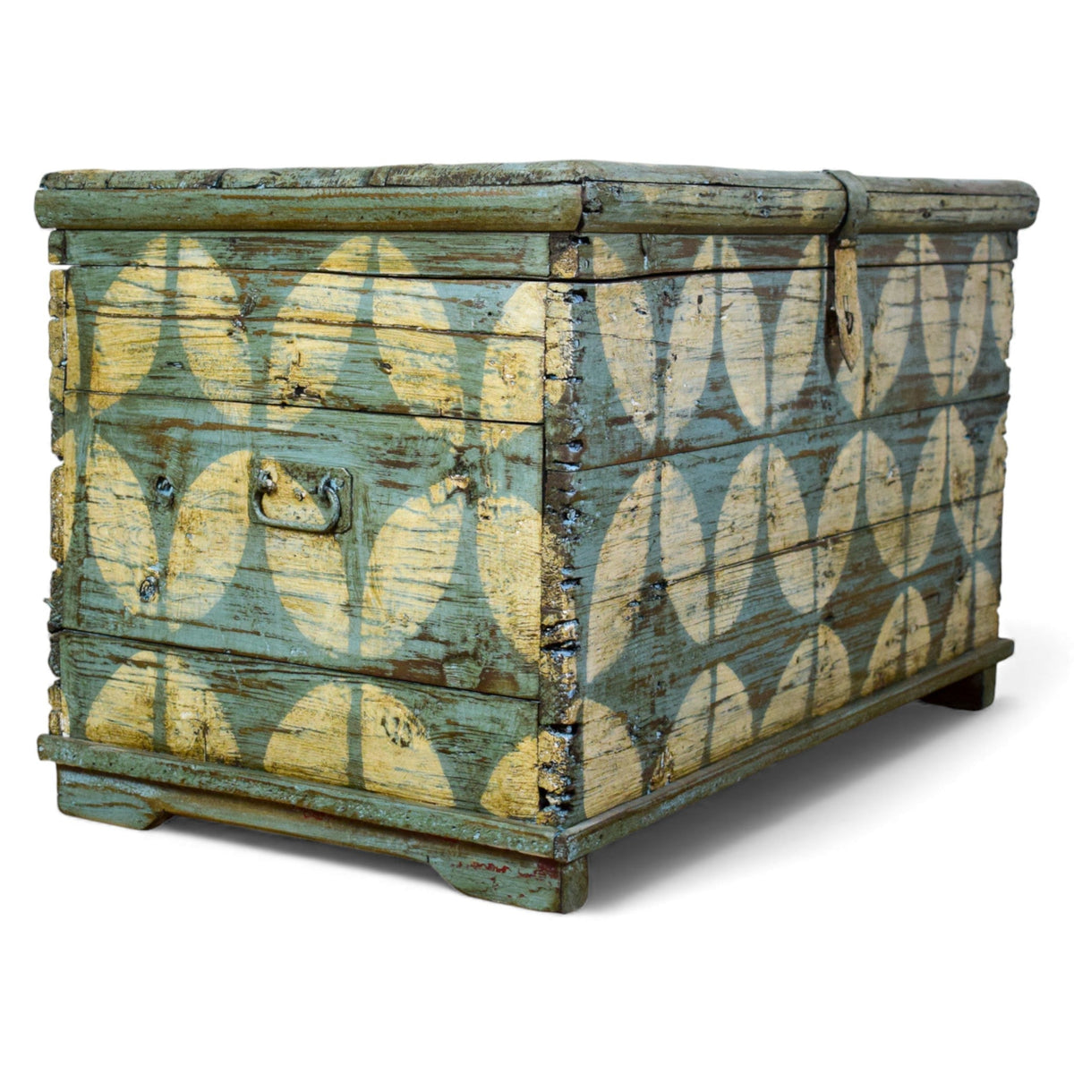 Hand Painted Vintage Chest Trunk Box
