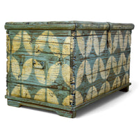 Hand Painted Vintage Chest Trunk Box