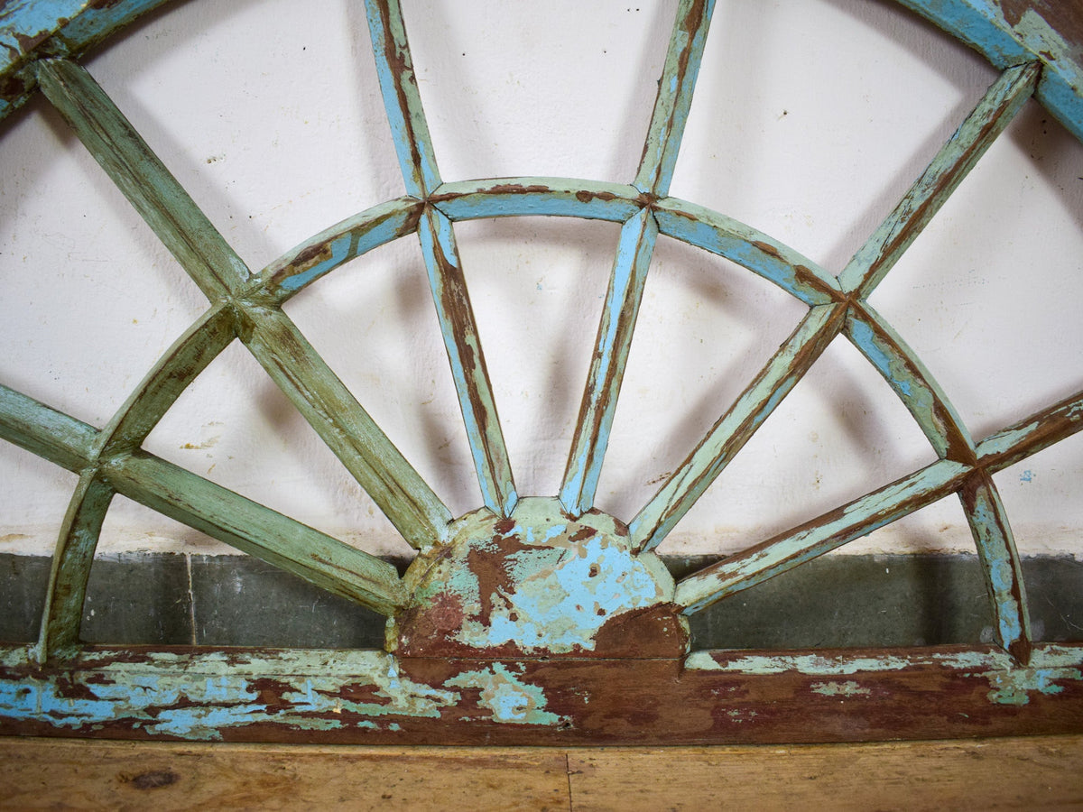 Vintage Wooden Fanlight Window Frame