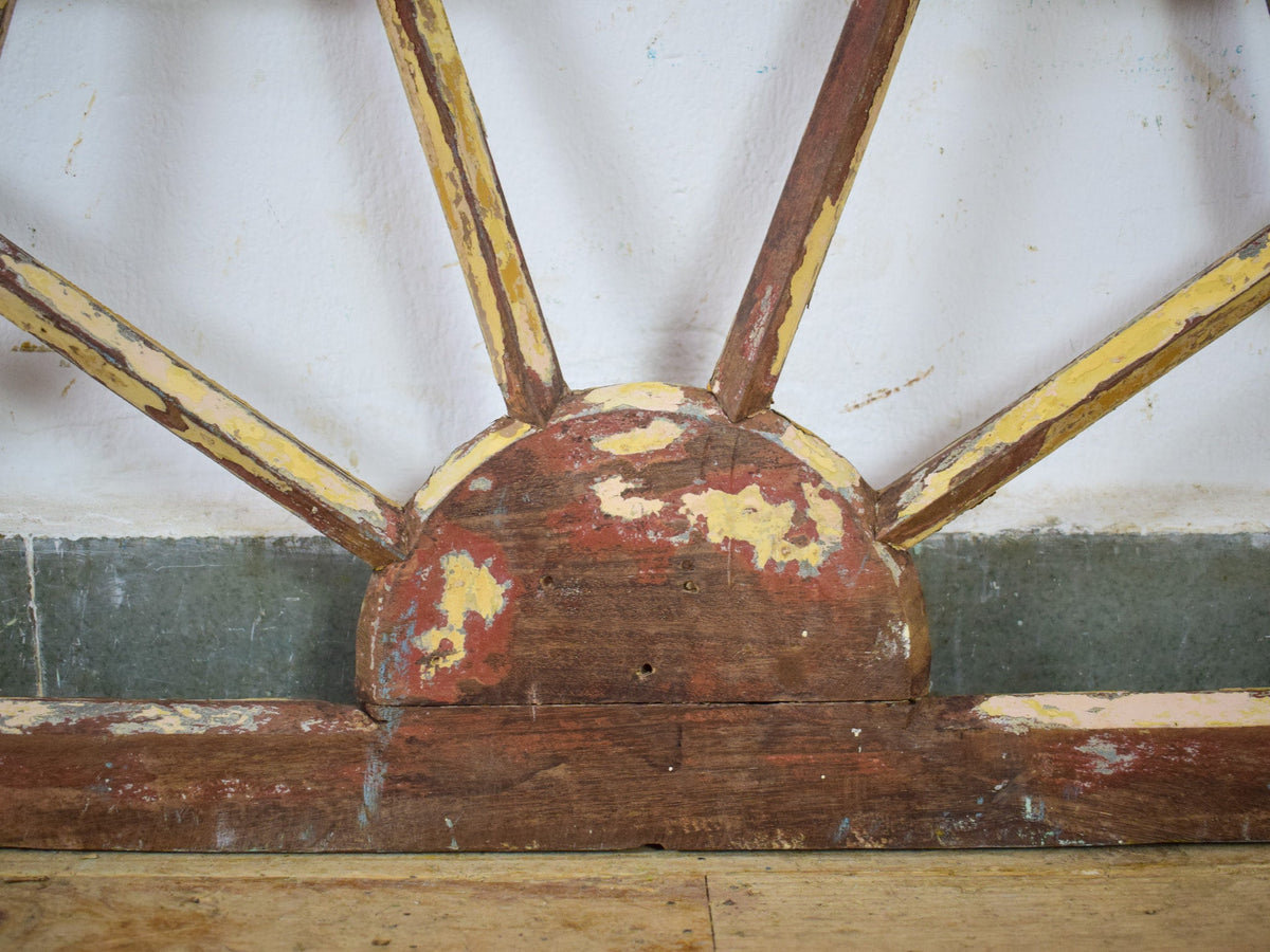 Vintage Wooden Fanlight Window Frame