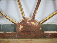 Vintage Wooden Fanlight Window Frame