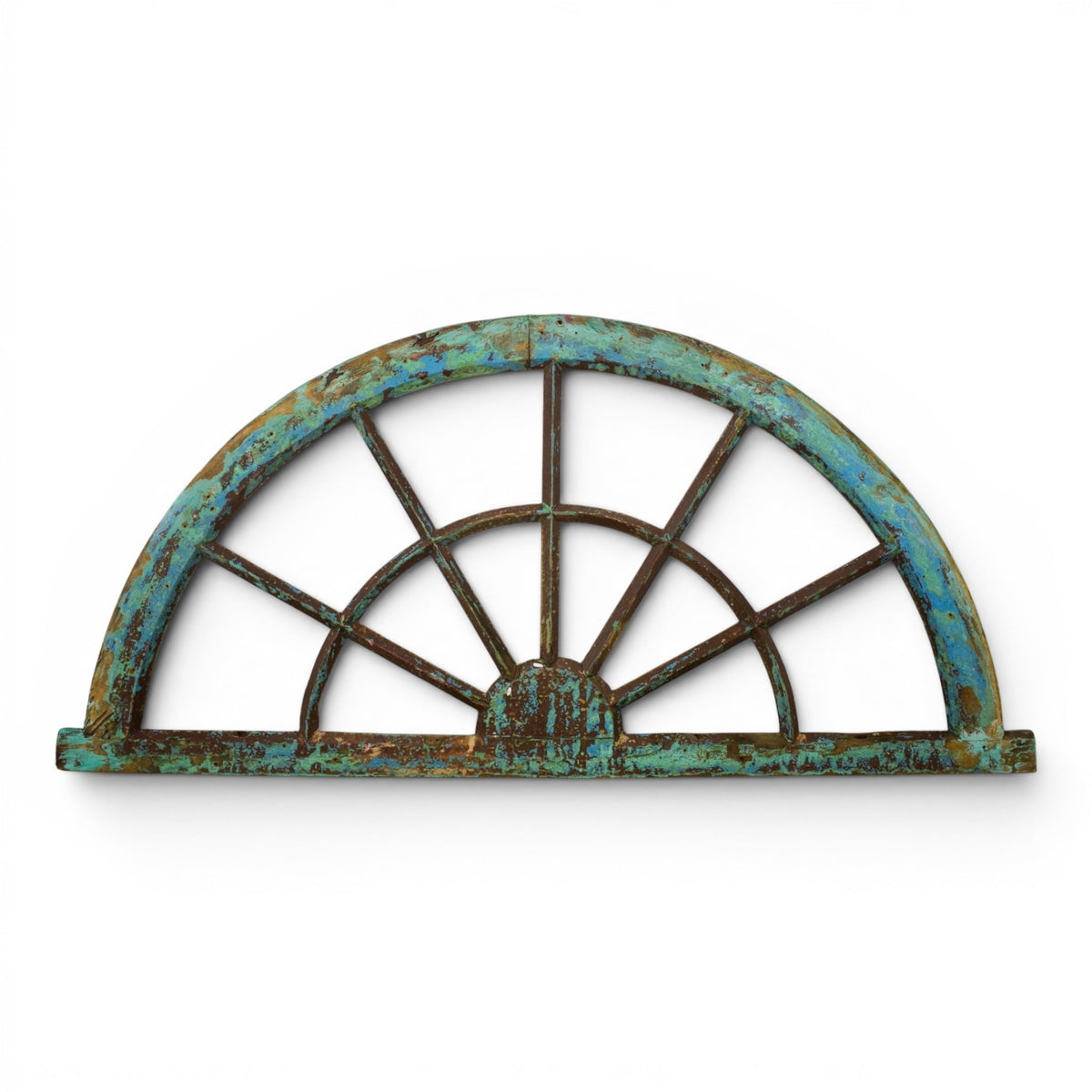 Vintage Wooden Fanlight Window Frame