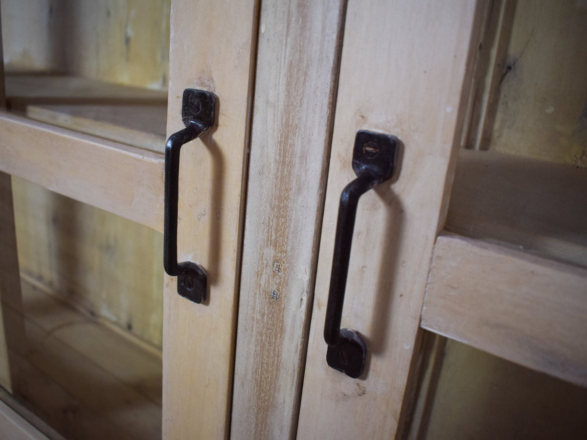Very Large Vintage Rustic Wooden Apothecary Shop Sideboard Drawers Cabinet