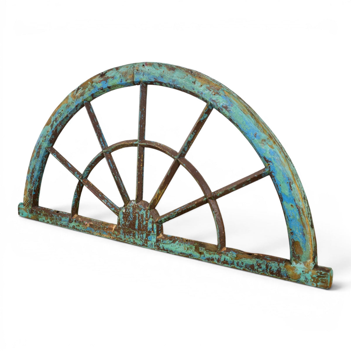 Vintage Wooden Fanlight Window Frame